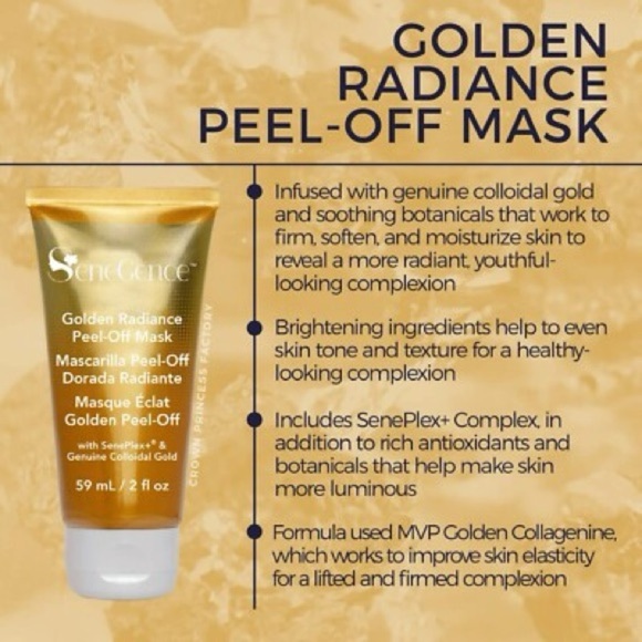 NWT. SeneGence Golden Radiance Peel-Off Mask - Picture 2 of 6